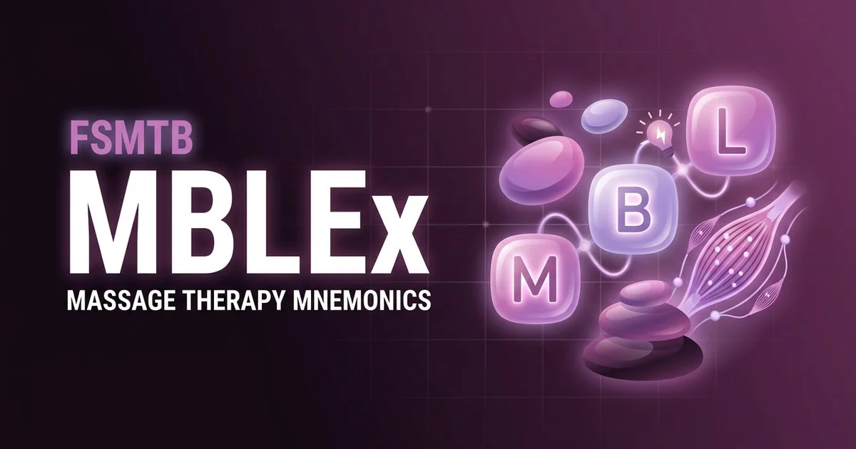 Massage therapy mnemonics and memory tricks for the MBLEx exam