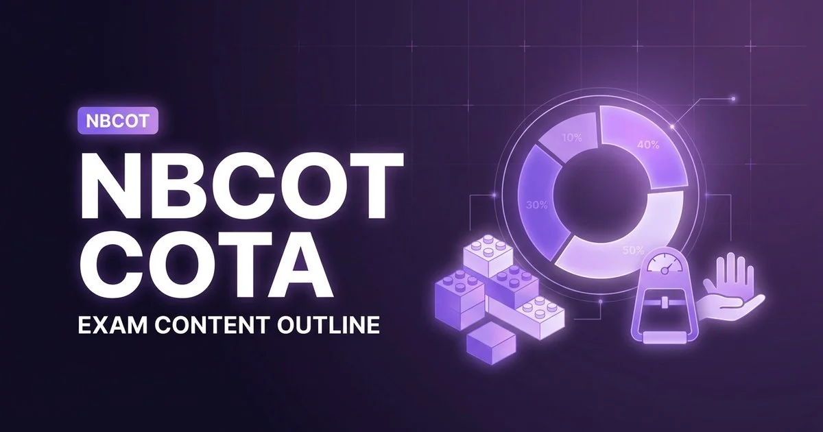 NBCOT COTA Exam Content Outline 2026: Domains and Weights