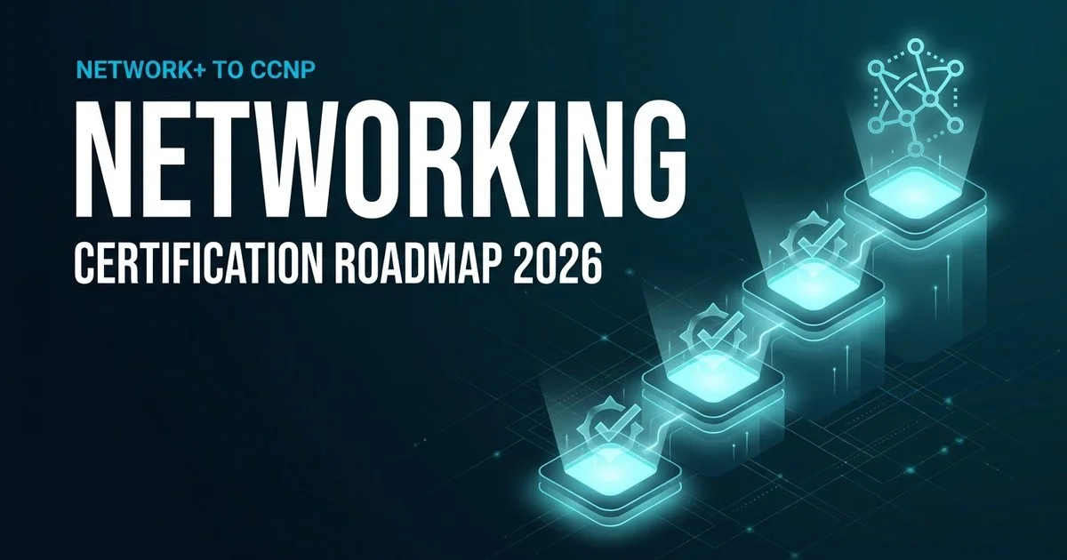 Network engineer certification roadmap 2026 from CompTIA A+ and Network+ to Cisco CCNA and CCNP
