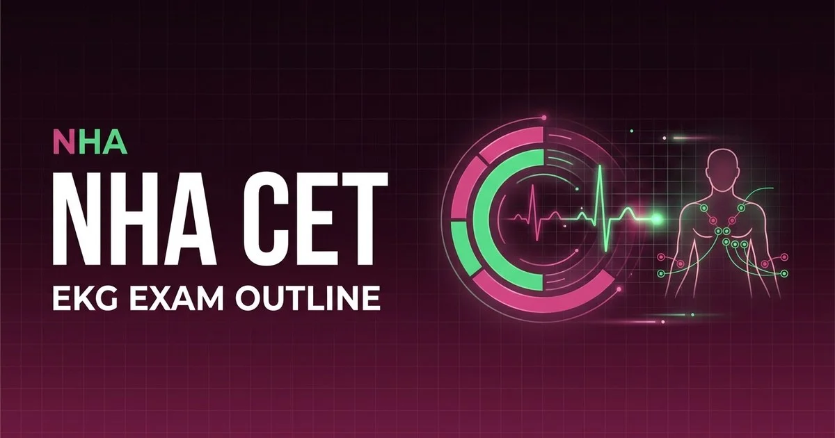 NHA CET EKG Exam Content Outline 2026: What Gets Tested