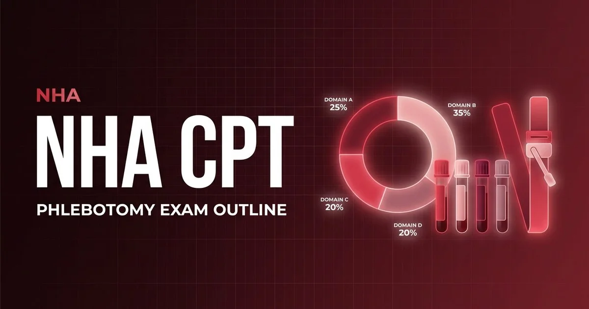 NHA CPT Phlebotomy Exam Content Outline 2026