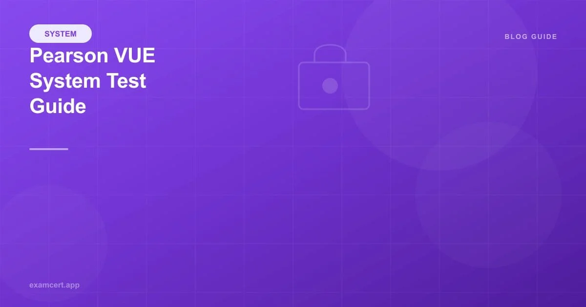 Pearson VUE System Test Guide: Pass on the First Try