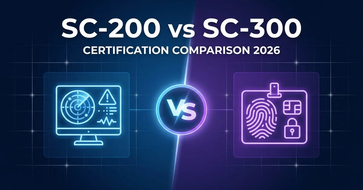 SC-200 vs SC-300 Microsoft security certification comparison 2026
