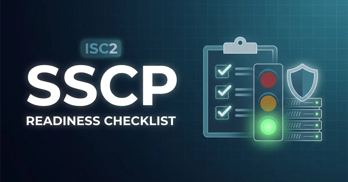SSCP exam readiness checklist - go / no-go board