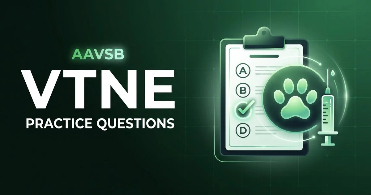 VTNE practice questions with answers and rationales 2026