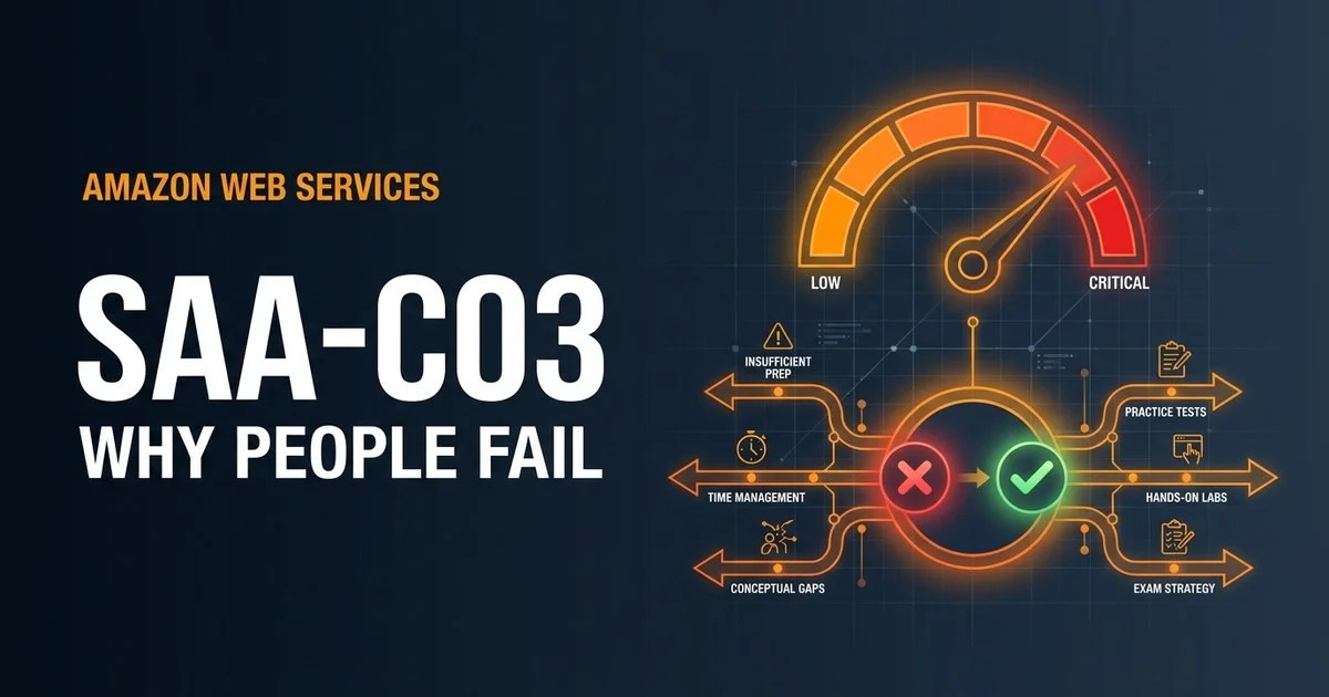 Why people fail the AWS SAA-C03 Solutions Architect Associate exam