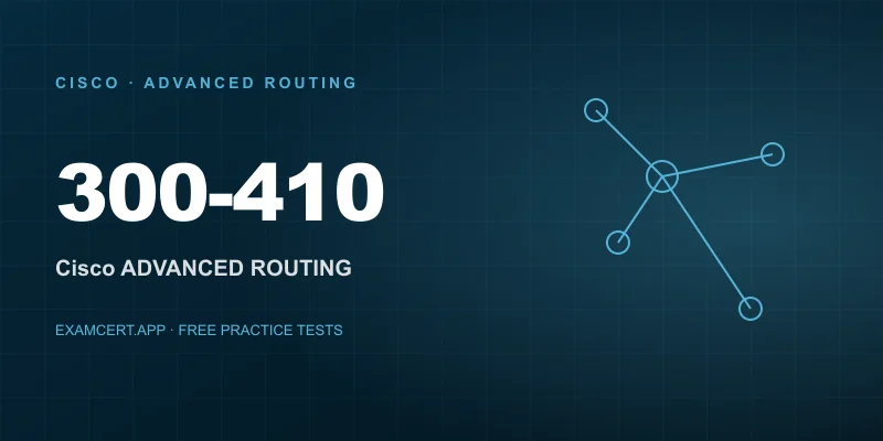 Cisco Implementing Cisco Enterprise Advanced Routing and Services (ENARSI) (300-410) exam prep app with practice questions and study materials