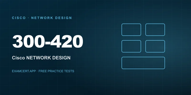 Cisco Designing Cisco Enterprise Networks (ENSLD) (300-420) exam prep app with practice questions and study materials