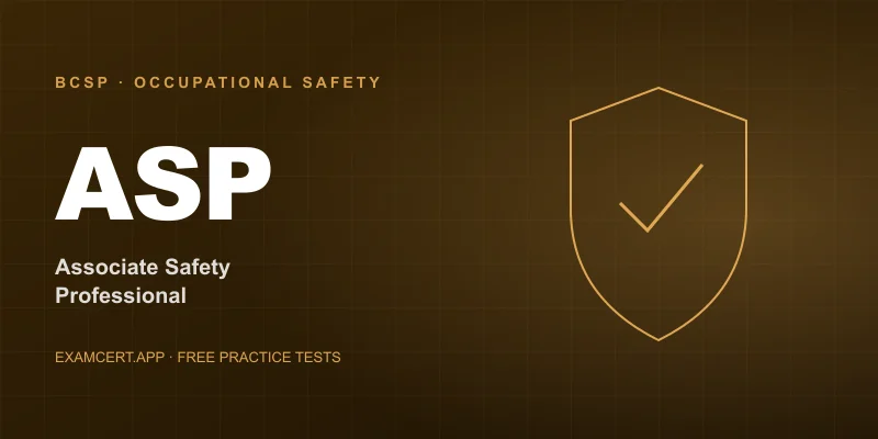 Associate Safety Professional (ASP) (ASP) exam prep app with practice questions and study materials