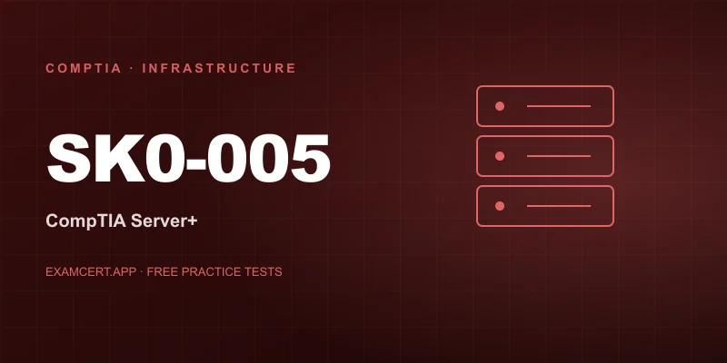 CompTIA Server+ (SK0-005) exam prep app with practice questions and study materials