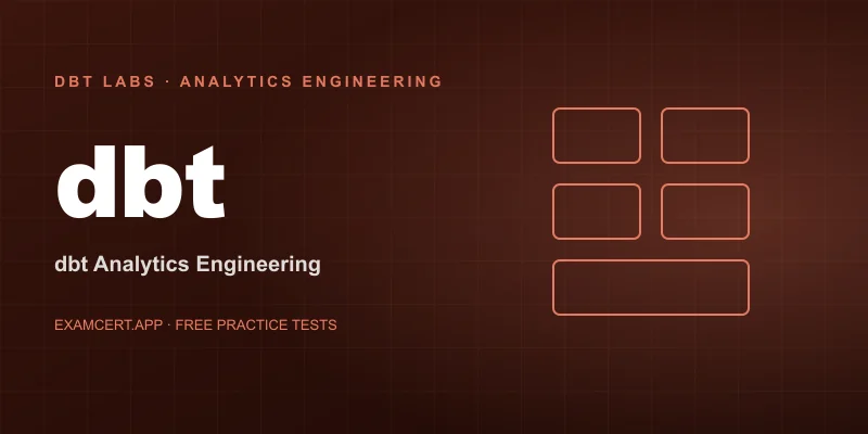 dbt Analytics Engineering Certification (Analytics Engineering) exam prep app with practice questions and study materials