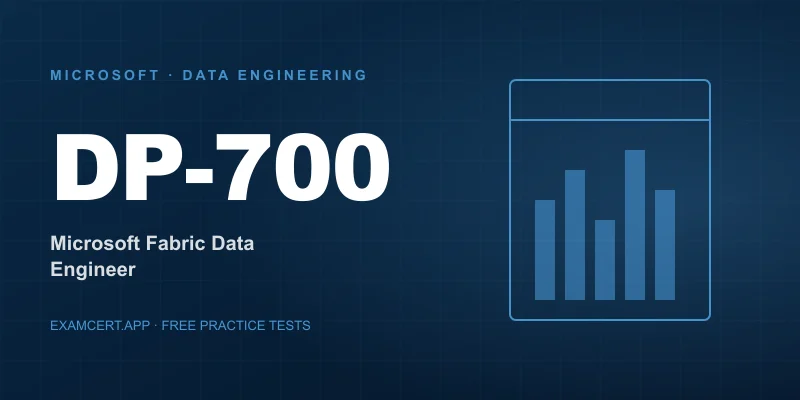 Microsoft Certified: Fabric Data Engineer Associate (DP-700) exam prep app with practice questions and study materials