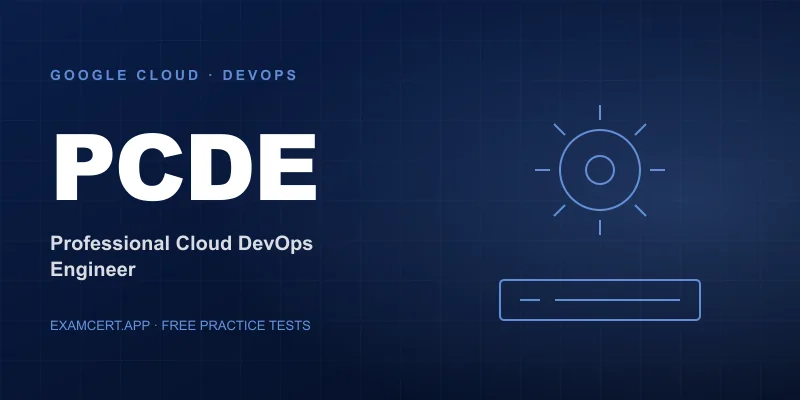 Google Cloud Professional Cloud DevOps Engineer (PCDE) exam prep app with practice questions and study materials