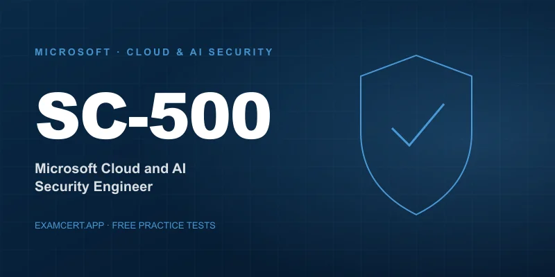 Microsoft Certified: Cloud and AI Security Engineer Associate (SC-500) exam prep app with practice questions and study materials