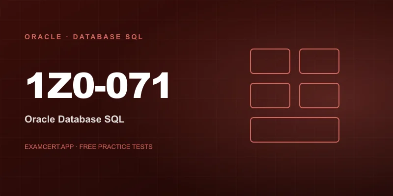 Oracle Database SQL Certified Associate (1Z0-071) exam prep app with practice questions and study materials