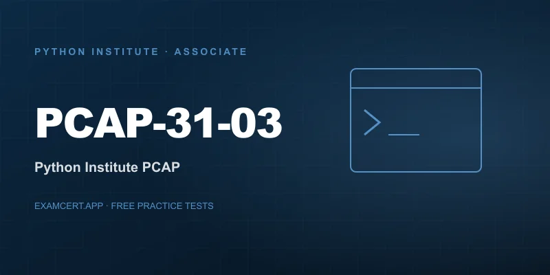 PCAP - Certified Associate in Python Programming (PCAP-31-03) exam prep app with practice questions and study materials