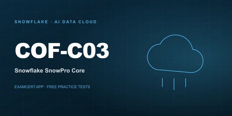 SnowPro Core Certification (COF-C03) exam prep app with practice questions and study materials