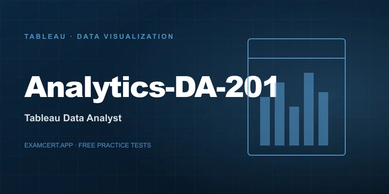 Salesforce Certified Tableau Data Analyst (Analytics-DA-201) exam prep app with practice questions and study materials