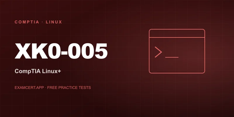 CompTIA Linux+ (XK0-005) exam prep app with practice questions and study materials